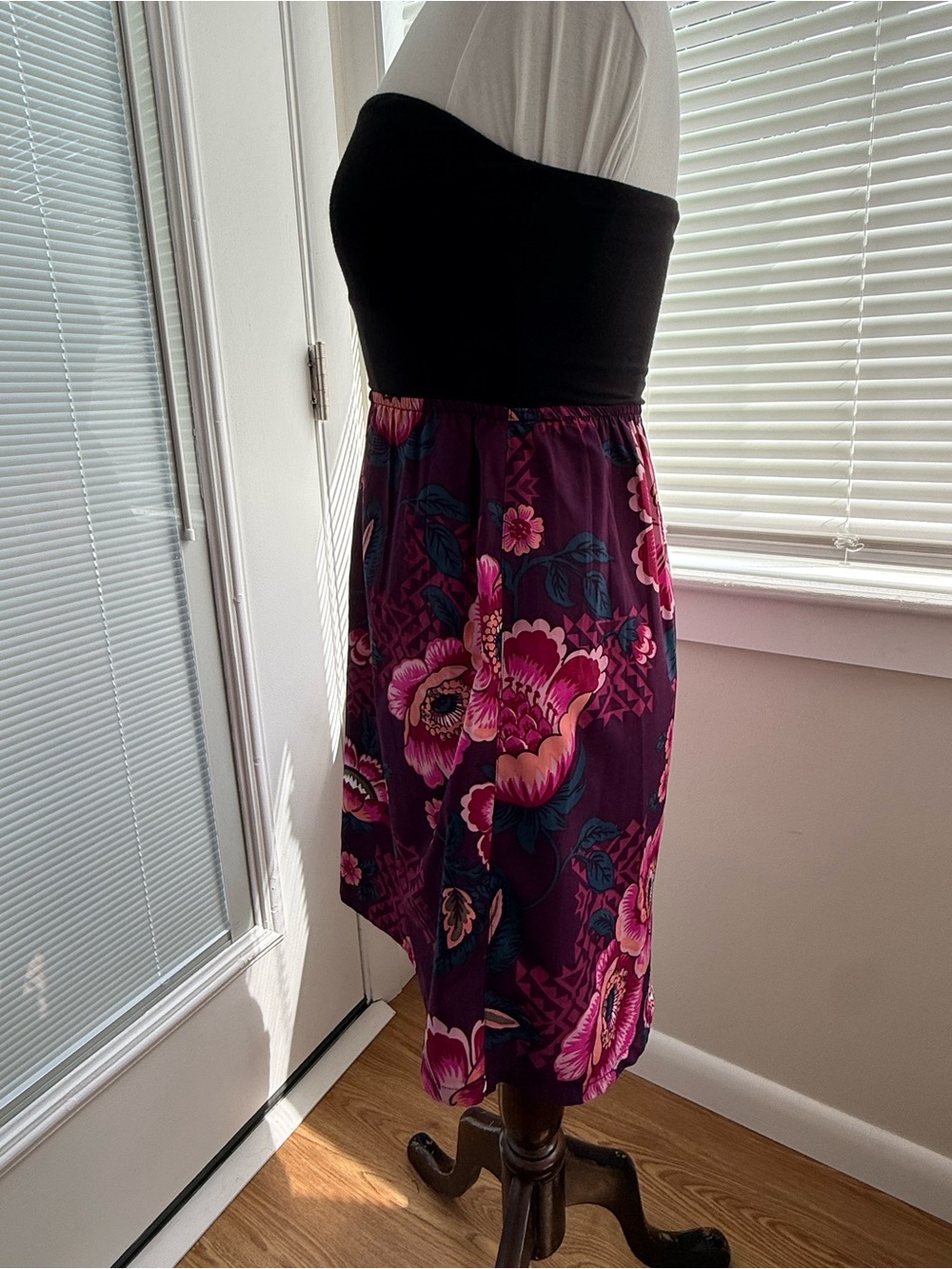 Roxy Floral Mini Dress / Tunic Top - Picture 4 of 10
